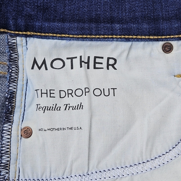 Mother The Dropout Tequila Truth Shorts Denim Cotton Stretch Jeans USA Size 28 - Picture 8 of 13
